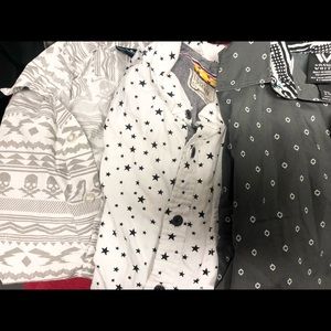 Boys button up dress shirts, sizes 8/10 and 10/12